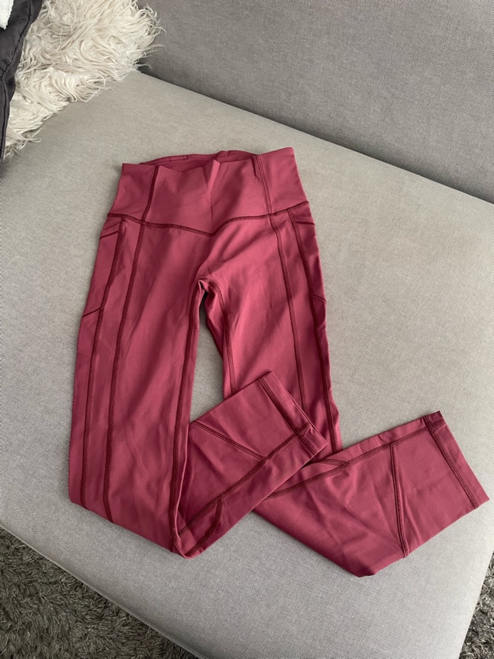lululemon athletica Red rose Leggings
